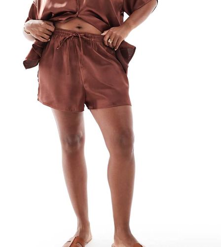 ASOS DESIGN Curve - Short en satin d'ensemble - Asos Curve - Modalova