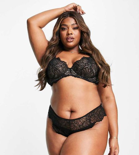 ASOS DESIGN Curve - Sienna - Culotte brésilienne taille haute en dentelle - Asos Curve - Modalova