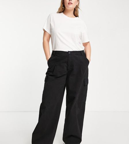 ASOS DESIGN Curve - Pantalon cargo oversize - délavé - Asos Curve - Modalova