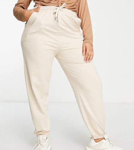 ASOS DESIGN Curve - Pantalon de jogging coupe slim basique - Grège chiné - Asos Curve - Modalova