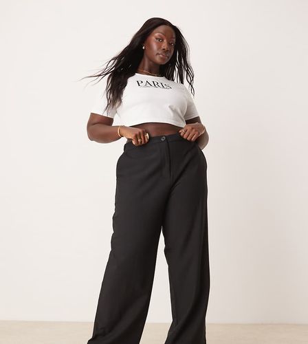 Curve - Pantalon de tailleur coupe dad ample - Asos Design - Modalova