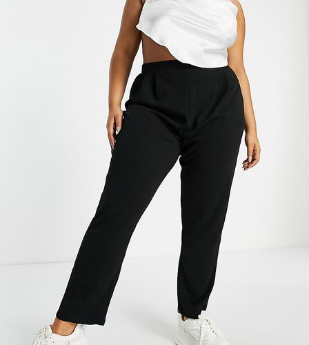 Curve - Pantalon de tailleur fuselé en jersey - Asos Design - Modalova