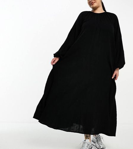 ASOS DESIGN Curve - Robe longue coupe trapèze en tissu double - Asos Curve - Modalova