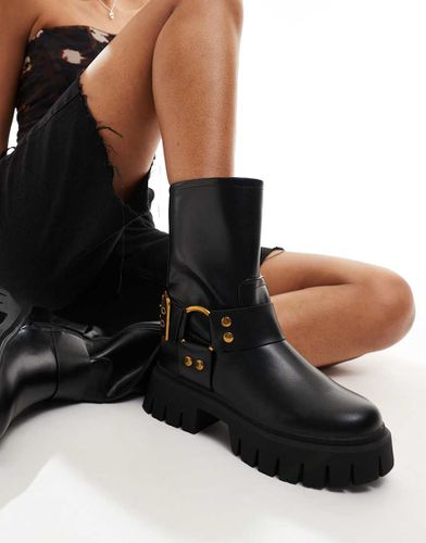 Ace - Bottines style motard avec harnais - Asos Design - Modalova