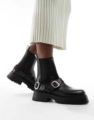 Arena - Bottines Chelsea en cuir avec détail façon harnais - Asos Design - Modalova