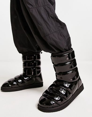 Bottes matelassées style chaussons - brillant - Asos Design - Modalova