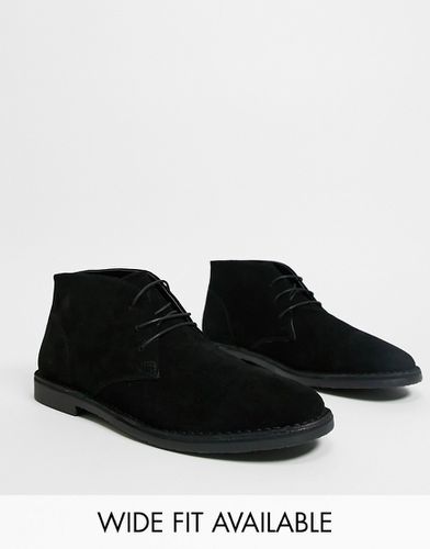 ASOS DESIGN - Bottes en daim - Noir - Asos Design - Modalova