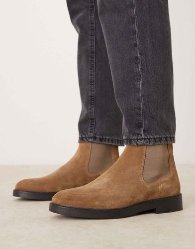 Bottines Chelsea en daim - Fauve - Asos Design - Modalova