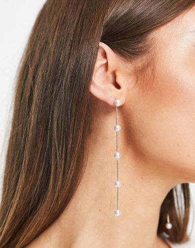Boucles d'oreilles à pendant avec perles - Asos Design - Modalova