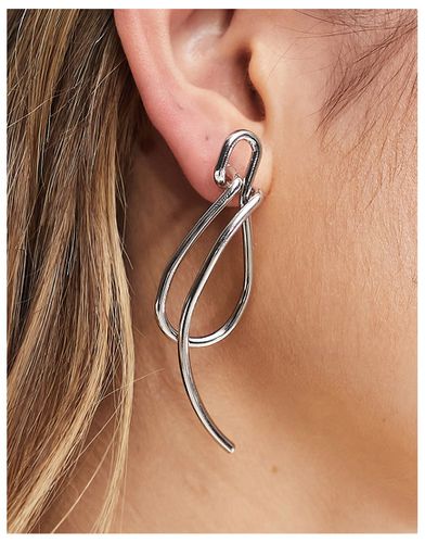 Boucles d'oreilles dépareillées à pendant abstrait - Asos Design - Modalova