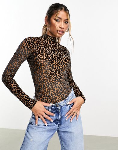 Body floqué à motif léopard - Asos Design - Modalova