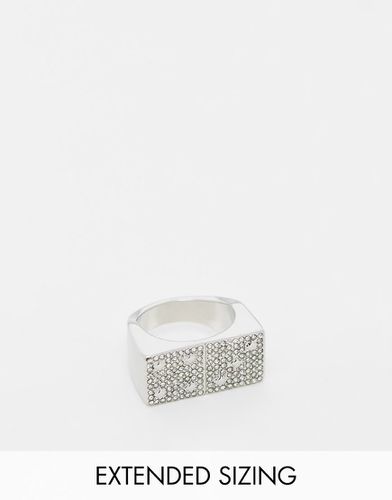 Bague double dé avec cristaux - Asos Design - Modalova