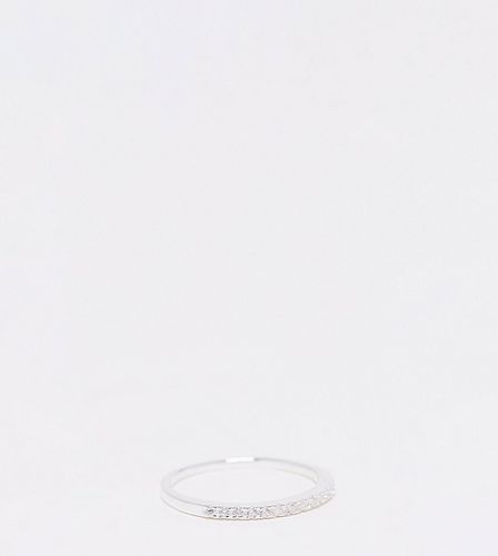 Bague en argent massif avec cristaux - Asos Design - Modalova