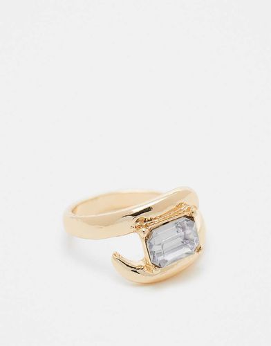 Bague enveloppante ornée de strass - Asos Design - Modalova