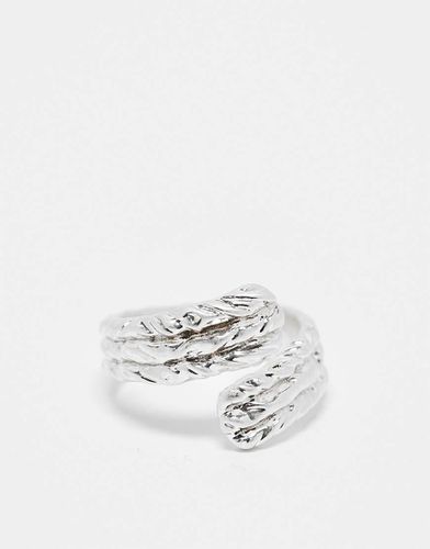 Bague enveloppante texturée effet fondu - Asos Design - Modalova