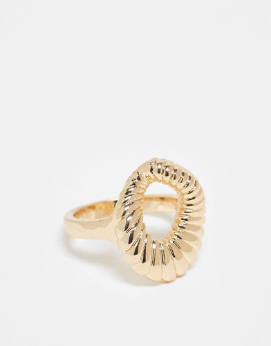 Bague ouverte texturée forme ovale - Asos Design - Modalova