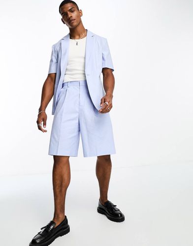 Bermuda de costume en lin mélangé - Asos Design - Modalova