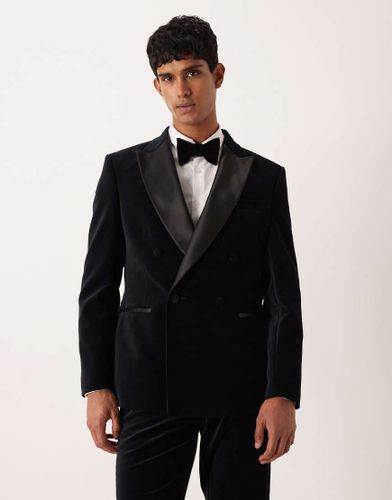 Blazer de smoking droit en velours de coton - Asos Design - Modalova