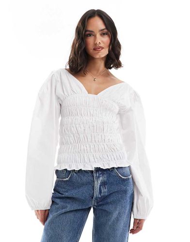 Blouse froncée à manches longues - Asos Design - Modalova