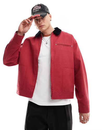 Blouson Harrington oversize - délavé - Asos Design - Modalova