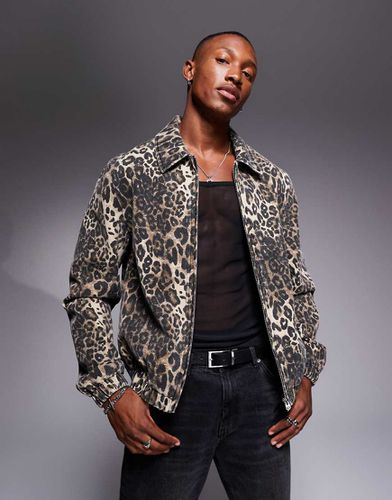 Blouson Harrington à imprimé léopard - Asos Design - Modalova