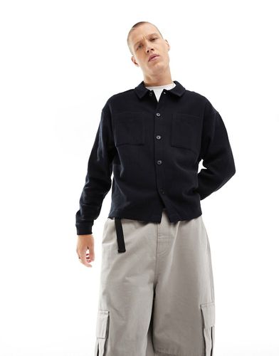 Blouson Harrington habillé en jersey côtelé - Asos Design - Modalova