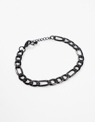 Bracelet chaîne à maillons figaro 7 mm en acier inoxydable imperméable - mat - Asos Design - Modalova