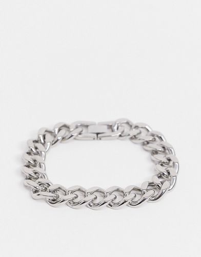 Bracelet chaîne épais 13 mm en acier inoxydable avec fermoir - é - Asos Design - Modalova