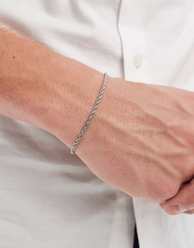 Bracelet chaîne façon corde en acier inoxydable imperméable - Asos Design - Modalova