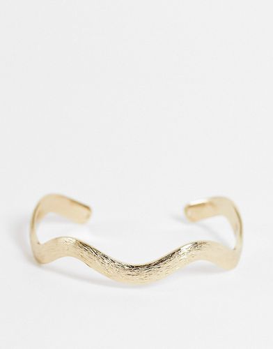 Bracelet manchette forme vague - Asos Design - Modalova