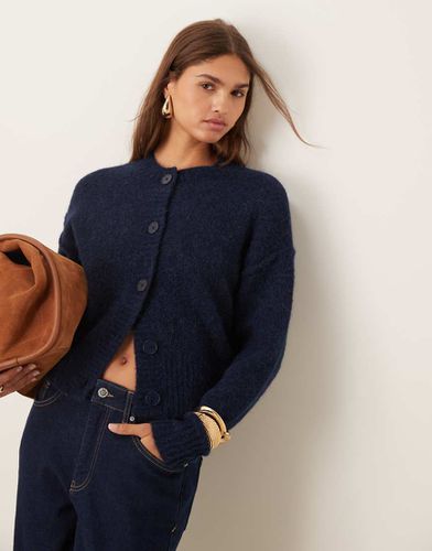 Gilet ras de cou en laine d'alpaga mélangée - Asos Design - Modalova