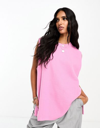 Débardeur oversize d'ensemble ultra doux fendu sur les côtés - vif - Asos Design - Modalova