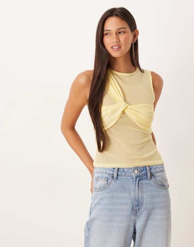 Dbardeur en tulle transparent avec dtail superpos effet torsad - Asos Design - Modalova