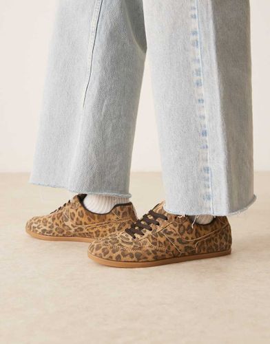 Diligent slim - Baskets  lacets en daim - Lopard - Asos Design - Modalova