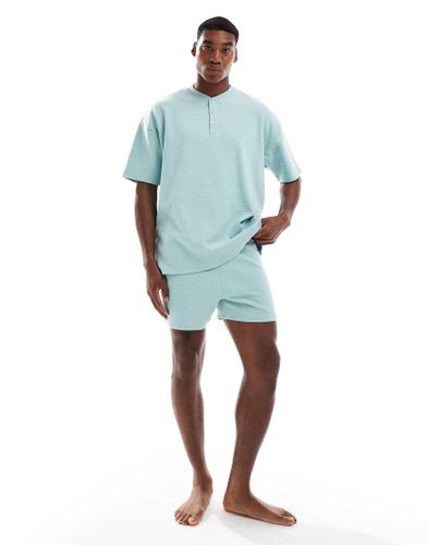 Ensemble de pyjama en tissu gaufr - Asos Design - Modalova