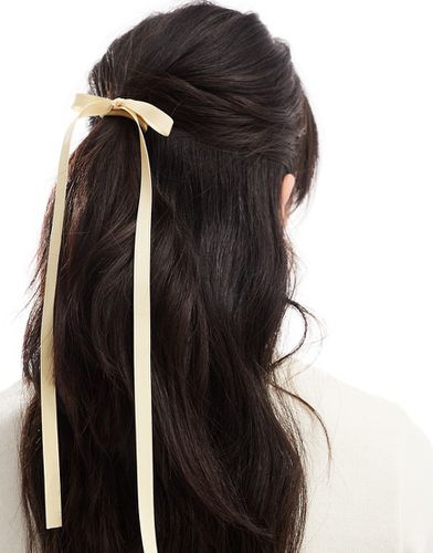 Élastique à cheveux avec lien fin à nouer - Citron - Asos Design - Modalova
