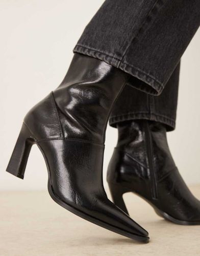 Estella - Bottines en cuir  pointe effile - Asos Design - Modalova