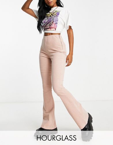Hourglass - Pantalon évasé en velours côtelé - Blush - Asos Design - Modalova
