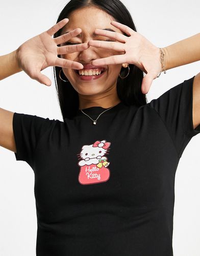Hello Kitty - T-shirt de Noël rétréci sous licence - Asos Design - Modalova