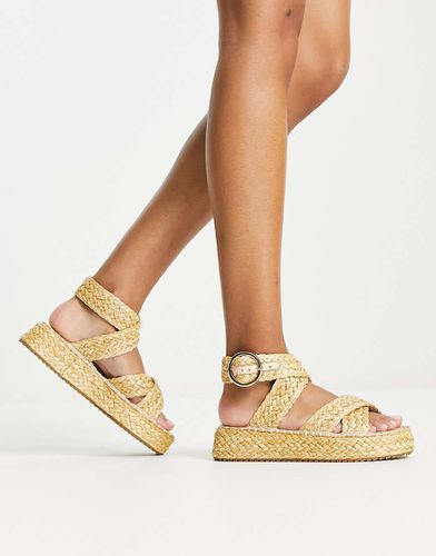 Journey - Espadrilles en raphia - Neutre - Asos Design - Modalova