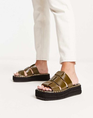 Jackson - Espadrilles style pêcheur - Kaki - Asos Design - Modalova