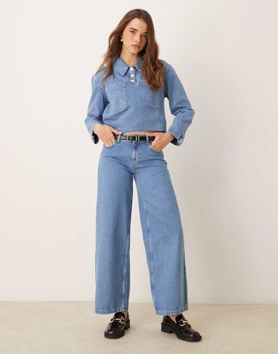 Jean taille basse large - moyen - Asos Design - Modalova