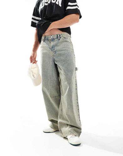 Jean ultra baggy style charpentier teint effet vintage - Asos Design - Modalova