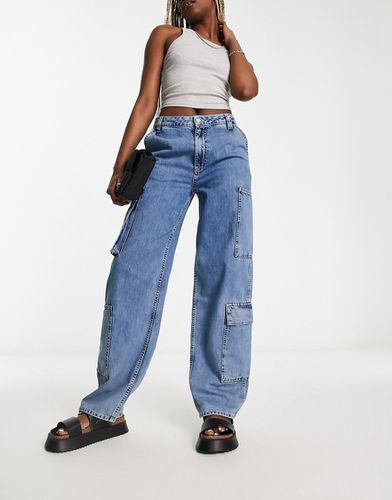 Jean cargo ample - teinté - Asos Design - Modalova