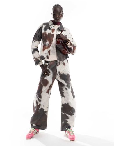 Jean coupe ballon  imprim vache - Asos Design - Modalova