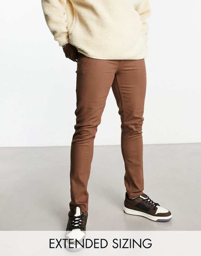 ASOS DESIGN - Jean skinny - Marron - Asos Design - Modalova