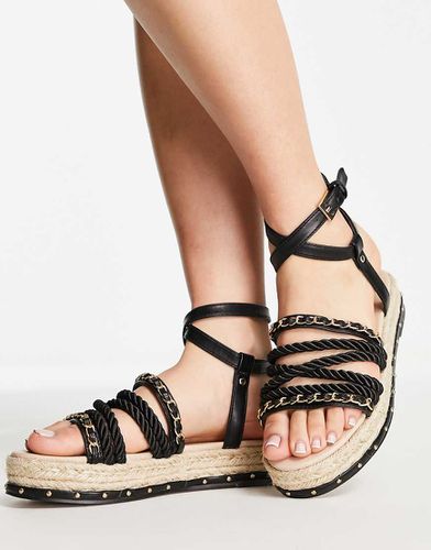 Juliette - Espadrilles à semelle plateforme et détail chaîne - Asos Design - Modalova