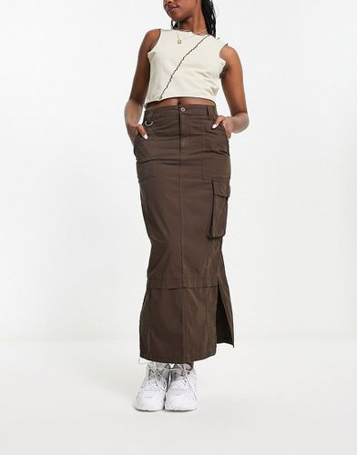 Jupe cargo longue - Marron - Asos Design - Modalova