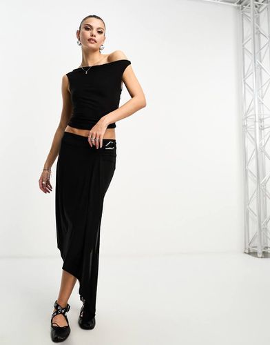 Jupe mi-longue asymétrique d'ensemble avec anneau - Asos Design - Modalova