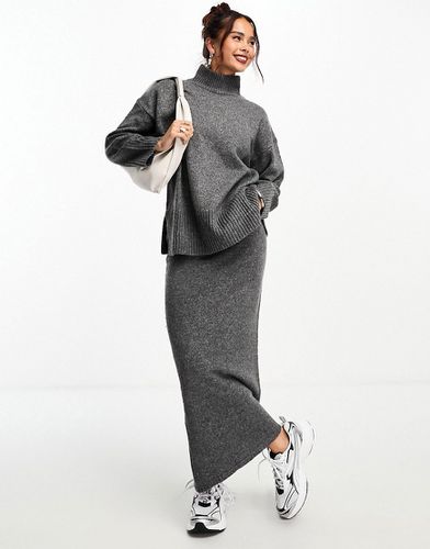 Jupe mi-longue d'ensemble - Anthracite - Asos Design - Modalova